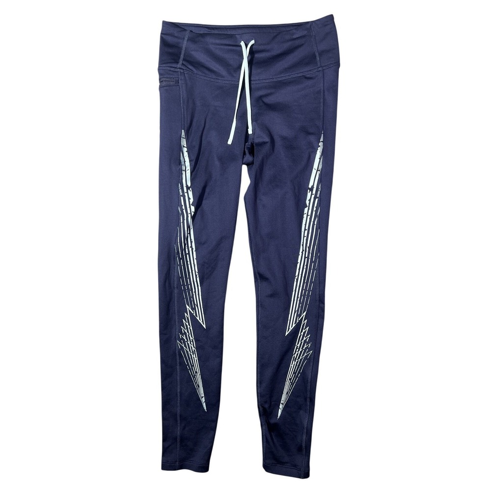 Under Armour Women's MD/M/M Compression Leggings Navy Blue Reflective‎ Pockets